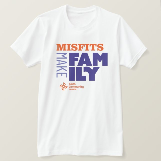 Camiseta Misfits Make Family Light T-shirt (Frente do Design)