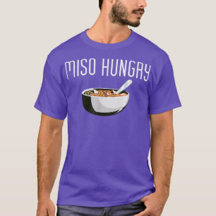 Camiseta Miso Fome de Comida Japonesa Ramen Soul Engraçado 