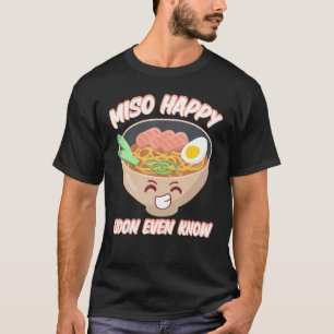 Camiseta Miso Happy Udon Até Conhece A Comida Japonesa Miso