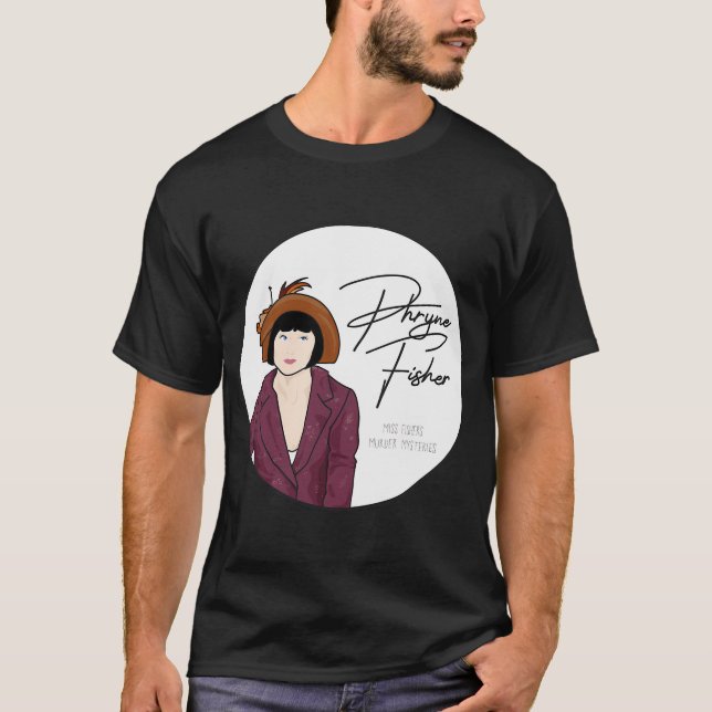 Camiseta Miss Fisher está Longe com as Fadas (Frente)