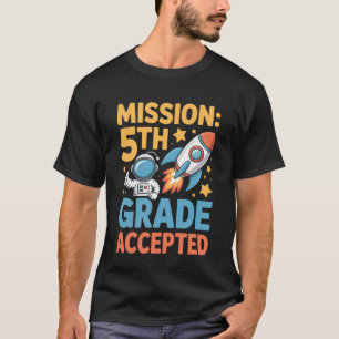 Camiseta Missão Aluno do 5º Ano Aceito de Volta à Escola