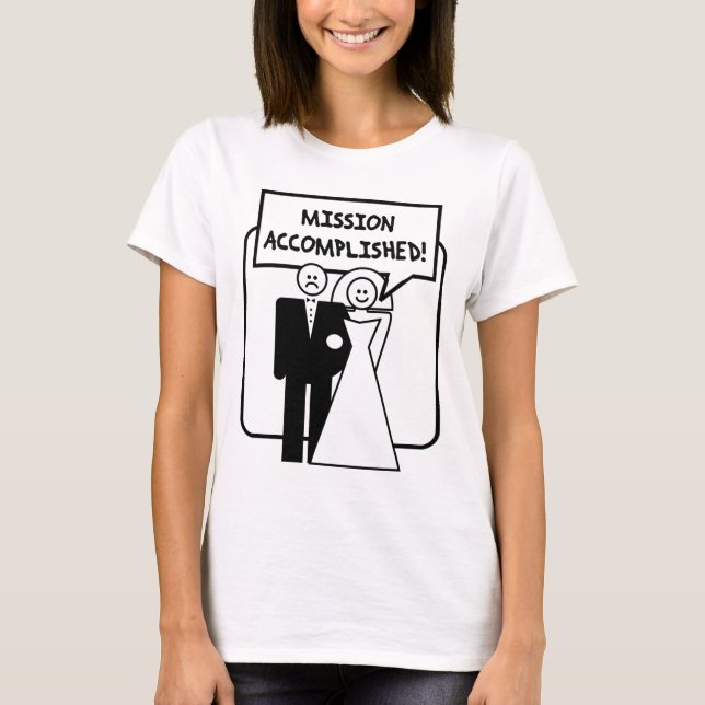 Camiseta Missão Cumprida Casamento (Frente)