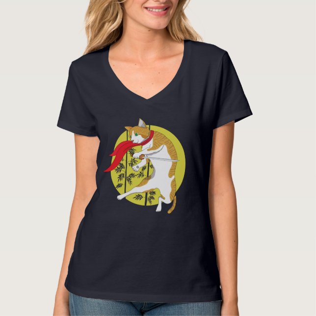 Camiseta Missão da Lua de cheio: Cat Ninja T-Shirt (Frente)