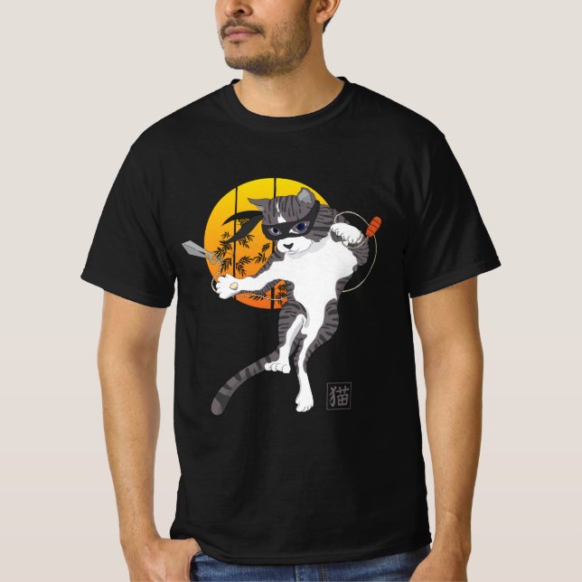 Camiseta Missão da Lua de cheio: Cat Ninja T-Shirt (Frente)