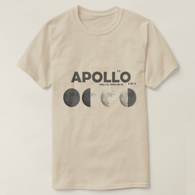 Camiseta Missão da lua dos t-shirt de Apollo 2019-1969 (Frente do Design)