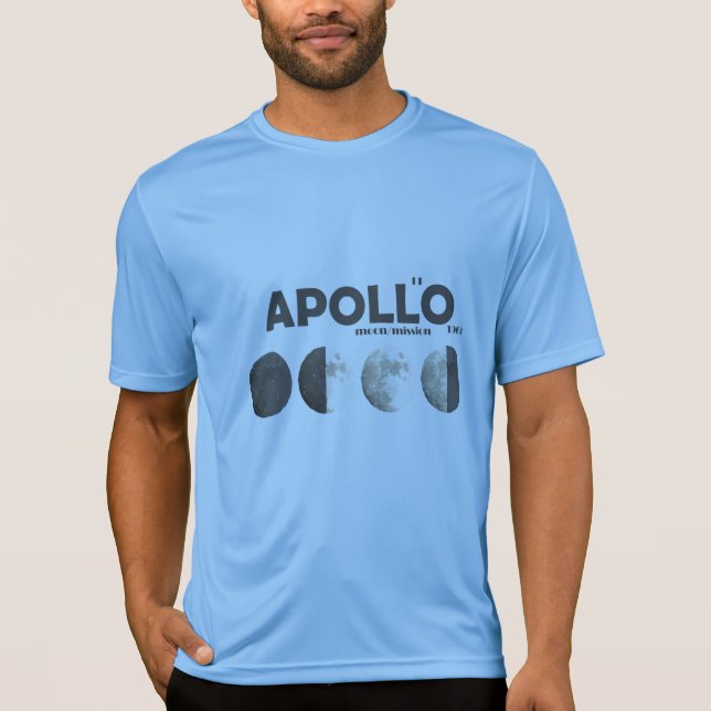 Camiseta Missão de Apollo - lua, 1969-2019 (Frente)