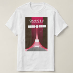 Camiseta Missão de Exploração Lunar Chang'e 5