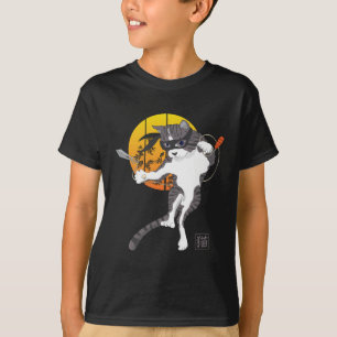 Camiseta Missão de lua de cheio: Cat Ninja T-Shirt