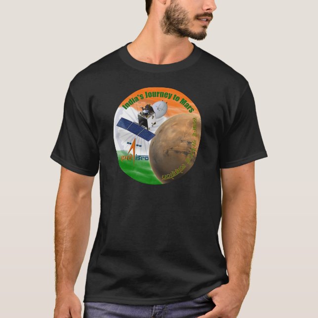 CAMISETA MISSÃO DE MARS ORBITER: ISRO (Frente)