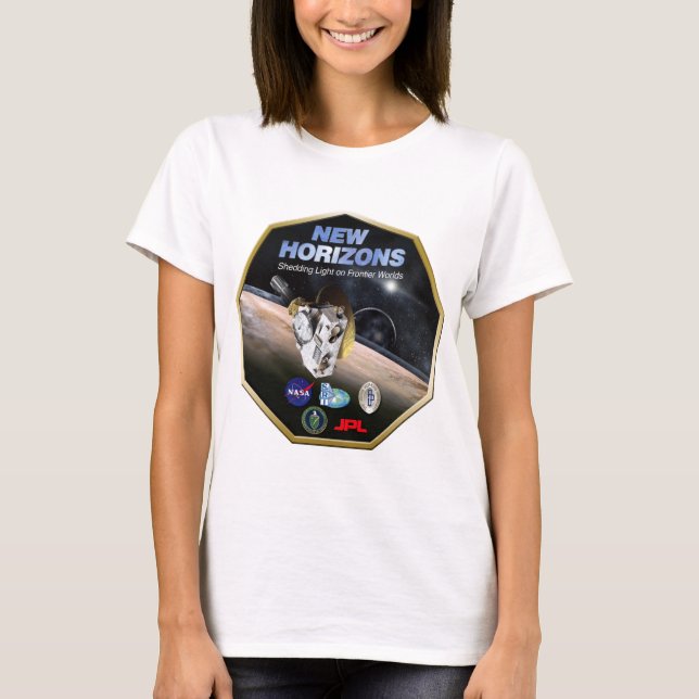 Camiseta Missão de New Horizons a Pluto! (Frente)