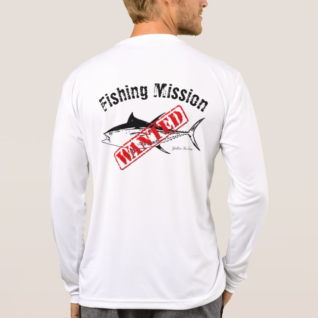 Camiseta Missão De Pesca Do Atum Desejada (Verso)