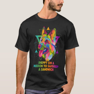 Camiseta Missão de Sheppy para salvaguardar um sanduíche P