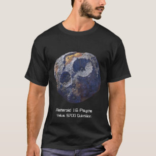 Camiseta Missão de Vigilância no Asteroide 16 Psyche