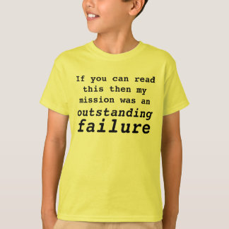 Camiseta missão falhada