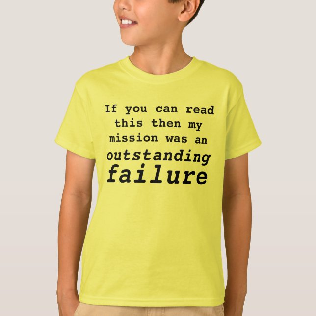 Camiseta missão falhada (Frente)