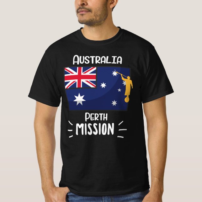 Camiseta Missão LDS da Austrália Perth Mormon (Frente)