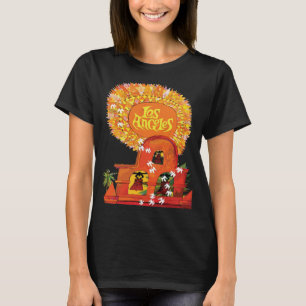 Camiseta Missão Los Angeles Laranja Retro Viagem