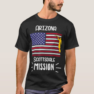 Camiseta Missão Missionária da Arizona Scottsdale Mormon LD