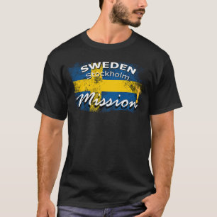 Camiseta Missão Missionária da Missão LDS Mórmon da suecia