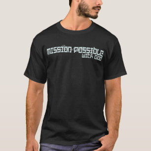 Camiseta Missão possível com o deus, afligido
