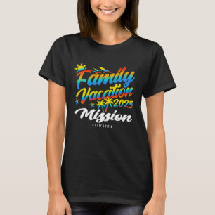Camiseta Missão Praia Família Correspondente Férias Califór