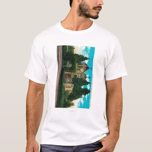 Camiseta Missão San Carlos De MontereyMonterey, CA (Frente)