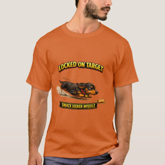 Camiseta Míssil Buscador de Lanche Dachshund | Cachorro Gro