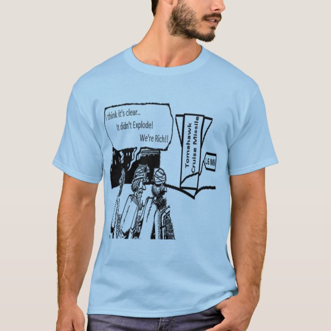 Camiseta Míssil de cruzeiro do Tomahawk: 1,6 mil. Cómico (Frente)