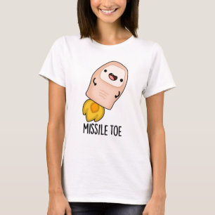 Camiseta Míssil Toe Funny Mistletoe Pun