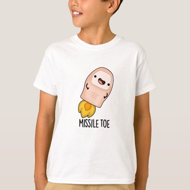 Camiseta Míssil Toe Funny Mistletoe Pun (Frente)