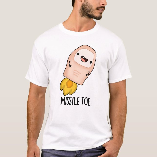 Camiseta Missile Toe Funny Mistletoe Pun (Frente)