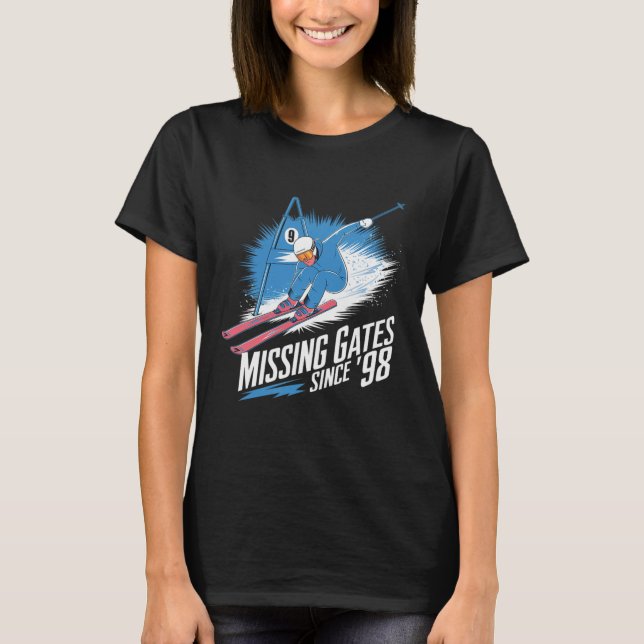 Camiseta Missing Gates Since 98 Alpine Skiing  (Frente)