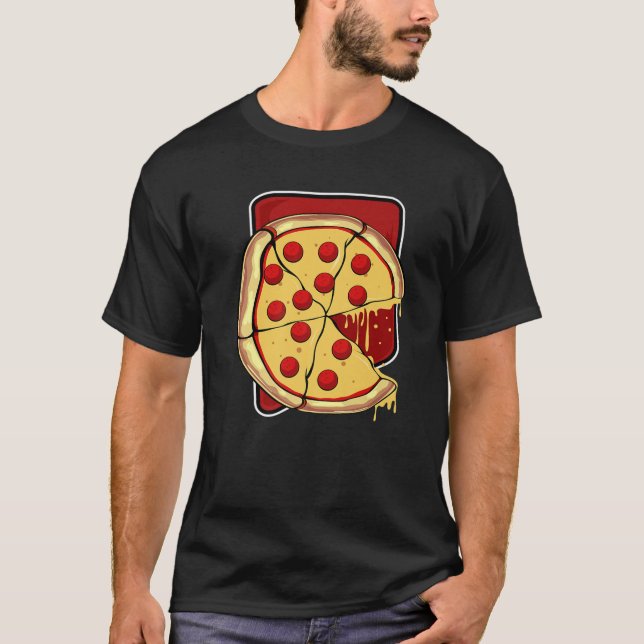 Camiseta Missing Piece Pizza Slice Matching Couple Valentin (Frente)