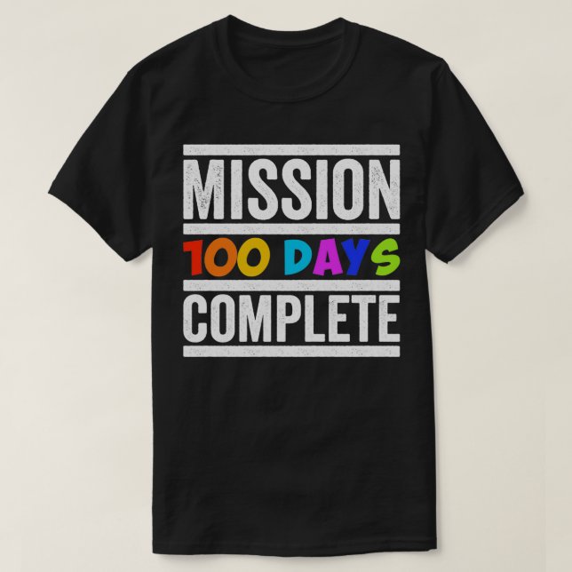 Camiseta Mission 100 days complete 2 (Frente do Design)