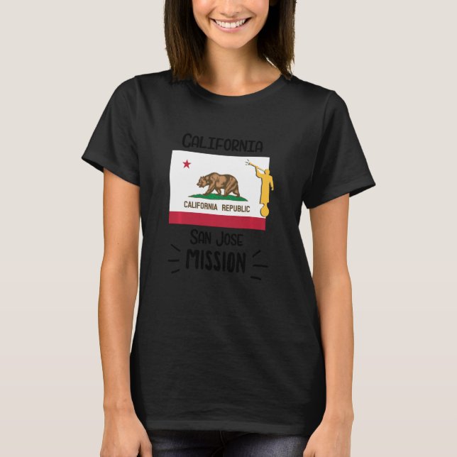 Camiseta Missionário da Missão Lds California San Jose Morm (Frente)