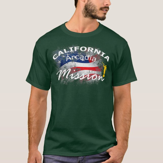 Camiseta Missionário da Missão LDS da Califórnia Arcadia Mo (Frente)