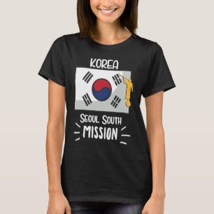 Camiseta Missionário da Missão LDS da Coreia Seul Mormon do