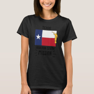 Camiseta Missionário da Missão LDS do Texas Houston South M