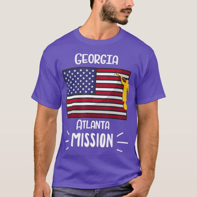 Camiseta Missionário da Missão LDS Georgia Atlanta Mormon (Frente)
