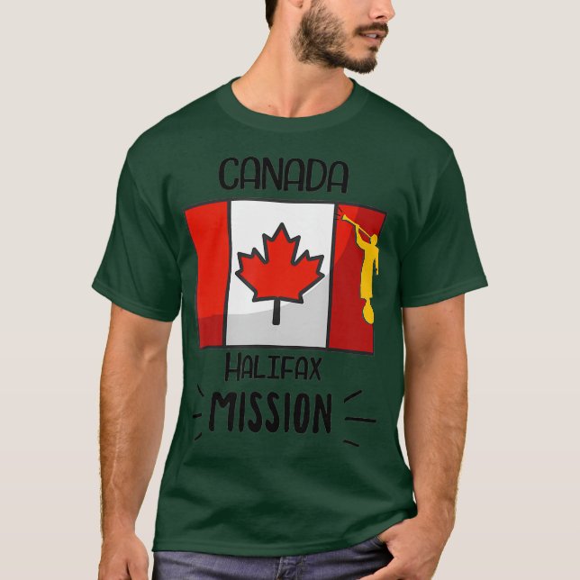 Camiseta Missionário da Missão LDS Mmon do Halifax Mormon d (Frente)