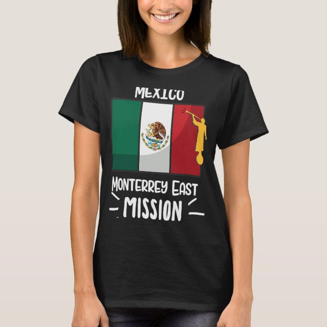 Camiseta Missionário da Missão LDS Mórmon Oriental de Monte (Frente)
