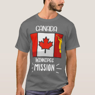 Camiseta Missionário da Missão LDS Winnipeg Mormon do Can