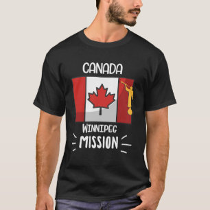 Camiseta Missionário da Missão LDS Winnipeg Mormon do Canad