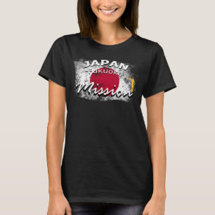 Camiseta Missionário da Missão Mão LDS Fukuoka Mormon do Ja