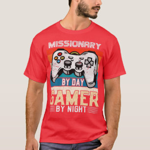 Camiseta Missionário por jogador de dia por fãs de jogos de