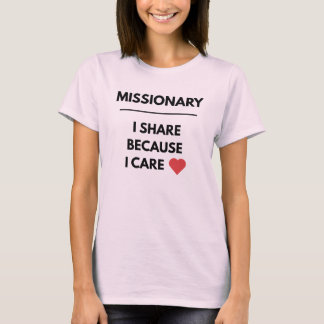 Camiseta Missionário Share Care™ LDS Mulheres, Cores, Estil