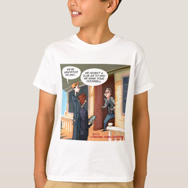Camiseta Missionários Agnósticos Engraçado (Frente)