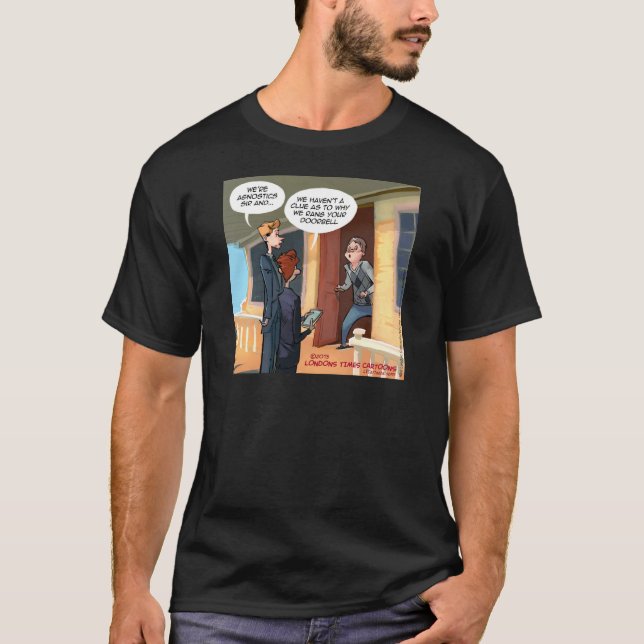 Camiseta Missionários Agnósticos Engraçados (Frente)