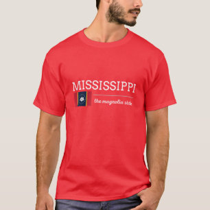 Camiseta MISSISSIPPI Estado com Bandeira
