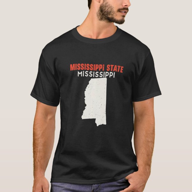 Camiseta Mississippi Estado do Mississippi EUA State Americ (Frente)